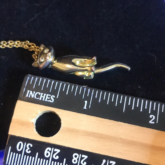 Articulated cat pendant necklace - Picture 7 of 8